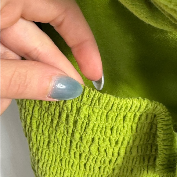 Free People Free Est Ruffle It Up Midi Dress Green - Picture 7 of 13